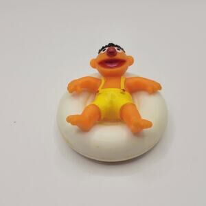 Collectible ILLCO Sesame Street Ernie On Inner Tube 2.5" PVC Figure Vintage